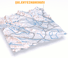 3d view of Qal‘eh-ye Shāh Khānī