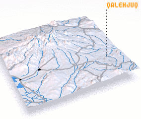 3d view of Qal‘eh Jūq