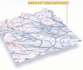 3d view of Darkeh-ye Ḩasankhānī