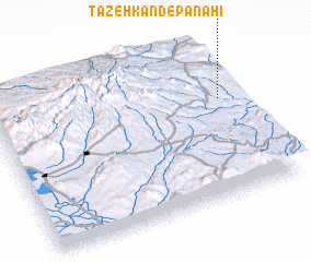 3d view of Tāzeh Kand-e Panāhī