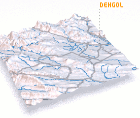 3d view of Deh Gol