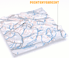 3d view of Poshteh-ye Aresht