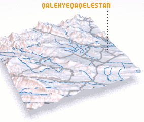 3d view of Qal‘eh-ye Qāqelestān