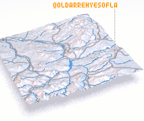 3d view of Qoldarreh-ye Soflá