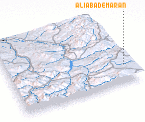 3d view of Alīābād-e Marān