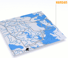 3d view of Ḩamdān