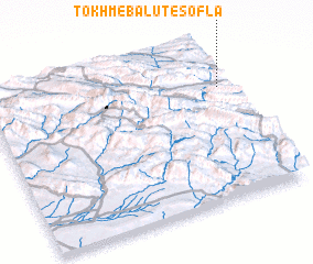 3d view of Tokhm-e Balūţ-e Soflá