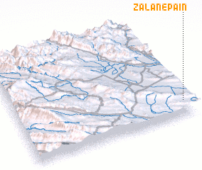 3d view of Zalān-e Pā\