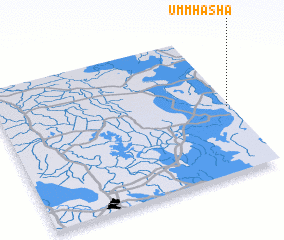 3d view of Umm Hasha