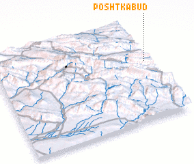 3d view of Posht Kabūd