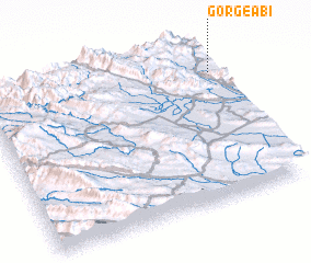 3d view of Gorg-e Ābī