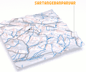 3d view of Sar Tang-e Bān Parvar