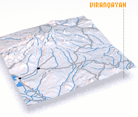 3d view of Vīrān Qayah