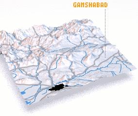 3d view of Gamshābād