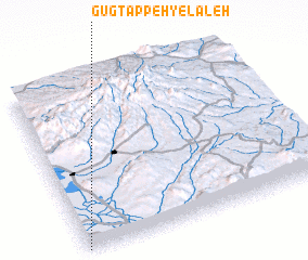 3d view of Gūg Tappeh-ye Laleh