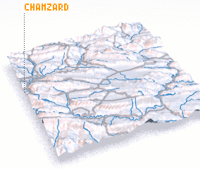 3d view of Cham Zard