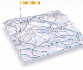 3d view of Kānī Shīrīn