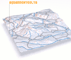 3d view of Āqdarreh-ye ‘Olyā