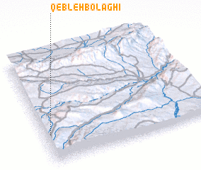 3d view of Qebleh Bolāghī