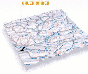 3d view of Qal‘eh Kohneh