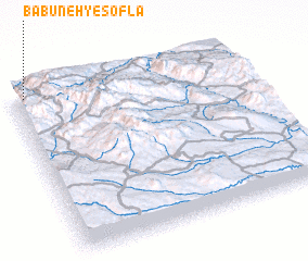 3d view of Bābūneh-ye Soflá