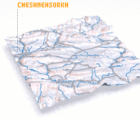 3d view of Cheshmeh Sorkh