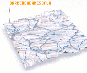 3d view of Darreh Bādām-e Soflá