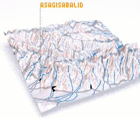 3d view of Aşağı Şabalıd