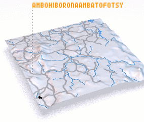 3d view of Ambohiborona-Ambatofotsy