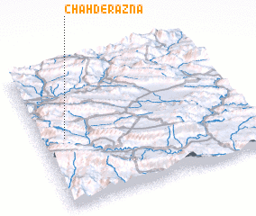 3d view of Chāh Derāznā