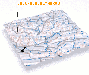 3d view of Bāqerābād Meyānrūd