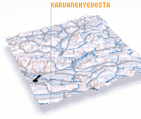 3d view of Kārvāneh-ye Vosţá