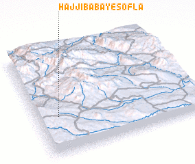 3d view of Ḩājjī Bābā-ye Soflá