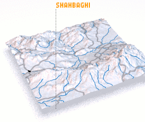 3d view of Shāh Bāghī