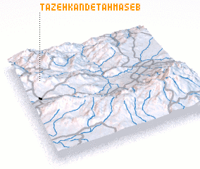 3d view of Tāzeh Kand-e Ţahmāseb