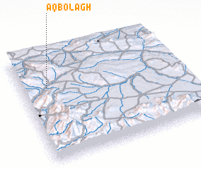 3d view of Āq Bolāgh