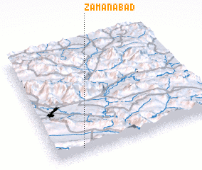 3d view of Zamānābād