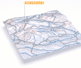 3d view of Asad Kandī