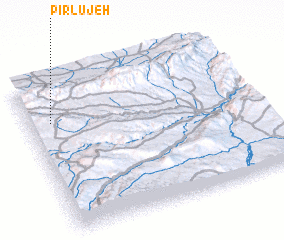 3d view of Pīr Lūjeh