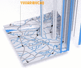 3d view of Yuxarı Buçaq