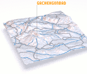 3d view of Gacheh Gonbad