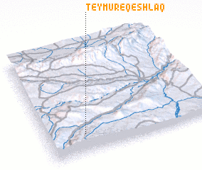 3d view of Teymūr-e Qeshlāq