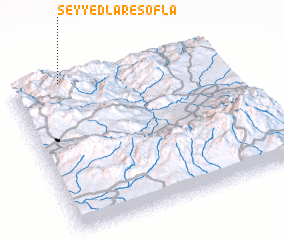 3d view of Seyyedlar-e Soflá