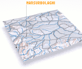 3d view of Manşūr Bolāghī