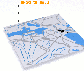 3d view of Umm ash Shuwayj