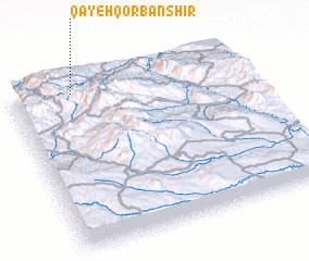 3d view of Qayeh Qorbān Shīr