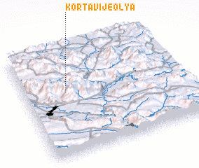 3d view of Kortavīj-e ‘Olyā