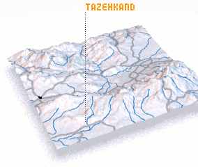 3d view of Tāzeh Kand