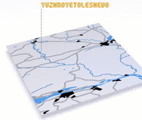 3d view of Yuzhnoye Toleshevo