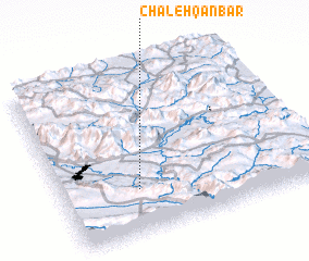 3d view of Chāleh Qanbar